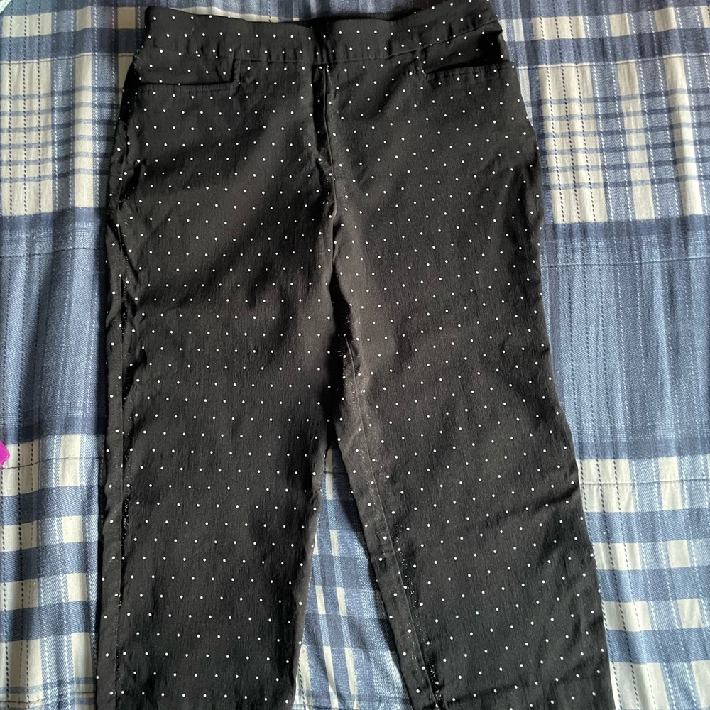 George Black Polka Dot Capris